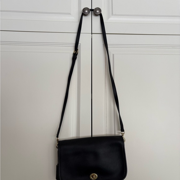 Vintage Coach Black Leather Bag - Picture 2 of 7